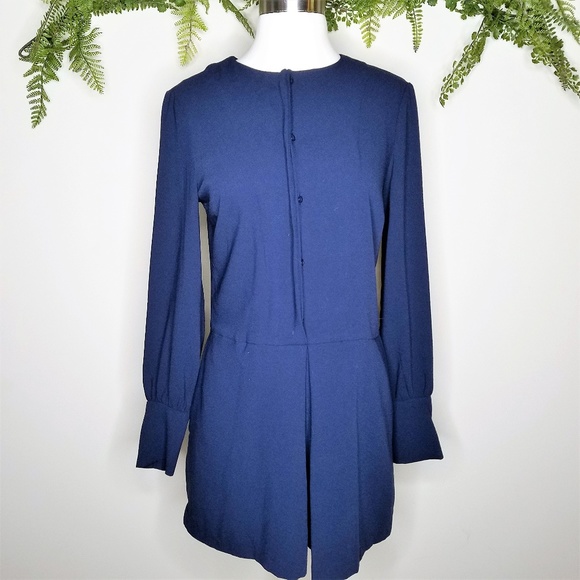Zara Pants - Zara trafaluc navy long sleeve romper